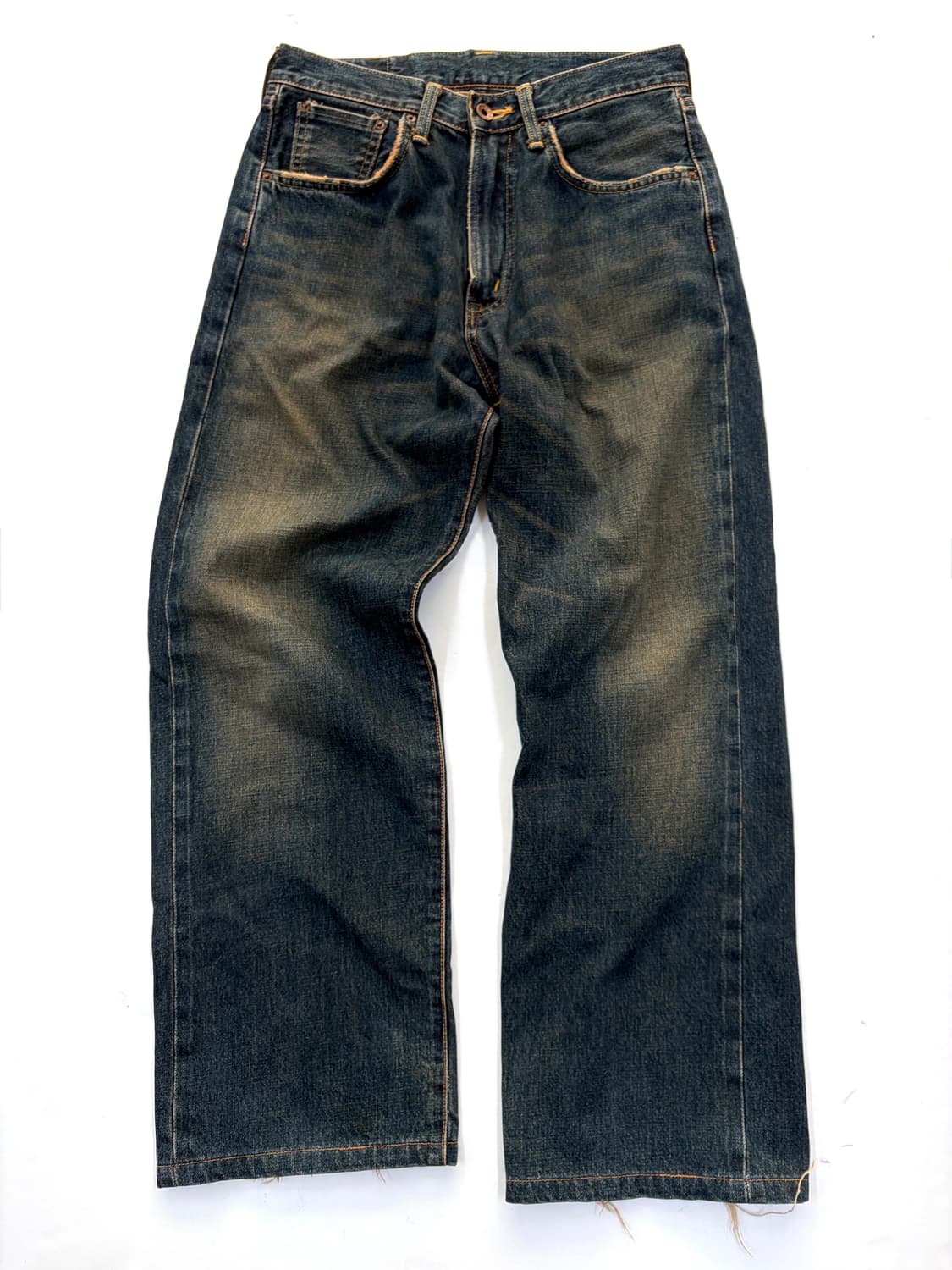 EDWIN 505 빈티지 워싱 데님 팬츠 상품이미지1
