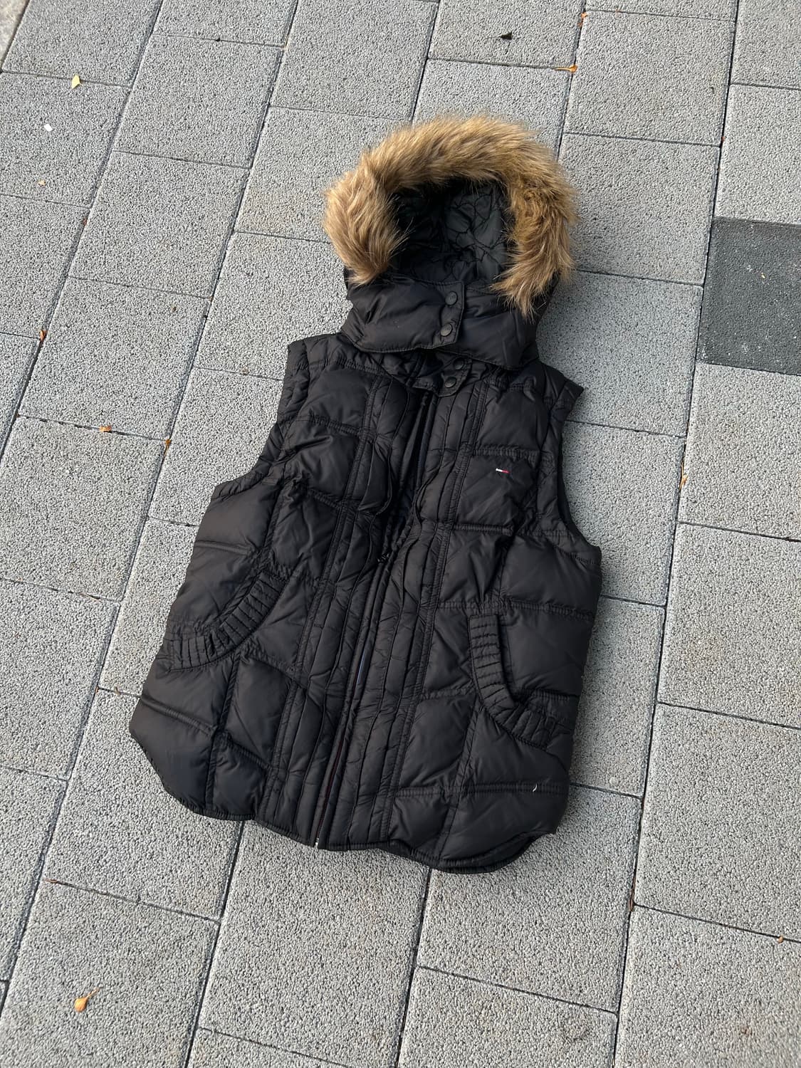 타미힐피거 울프죠 퍼 패딩조끼 베스트 상품이미지1