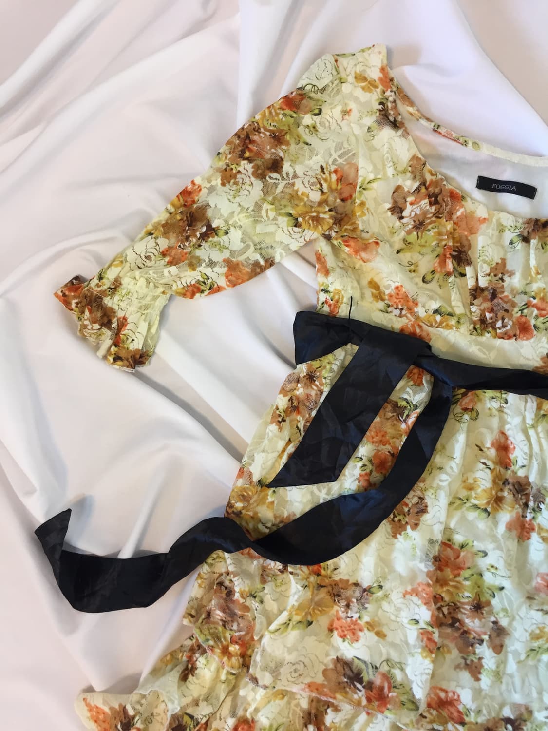 FOGGIA 오네갸루 레이스 원피스 상품이미지2