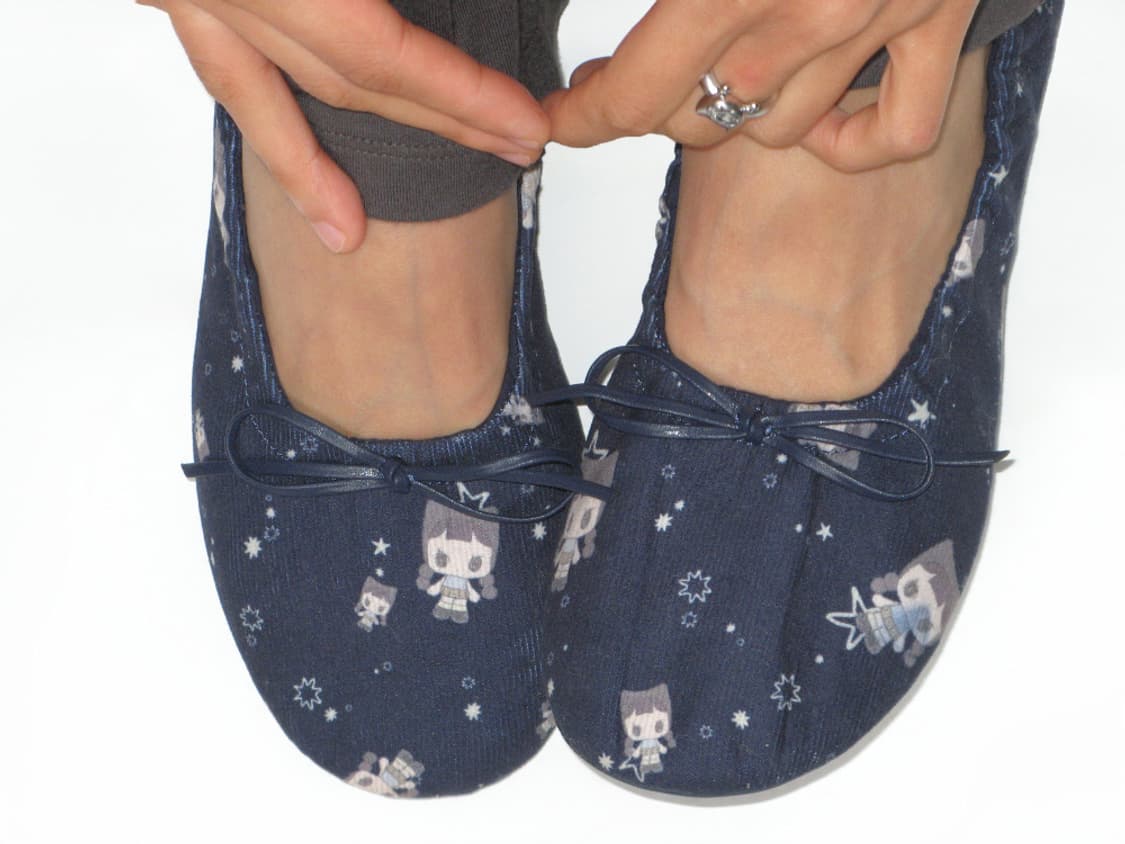 코이세이오 셔링 플랫슈즈 네이비 1사이즈 230~235 상품이미지1