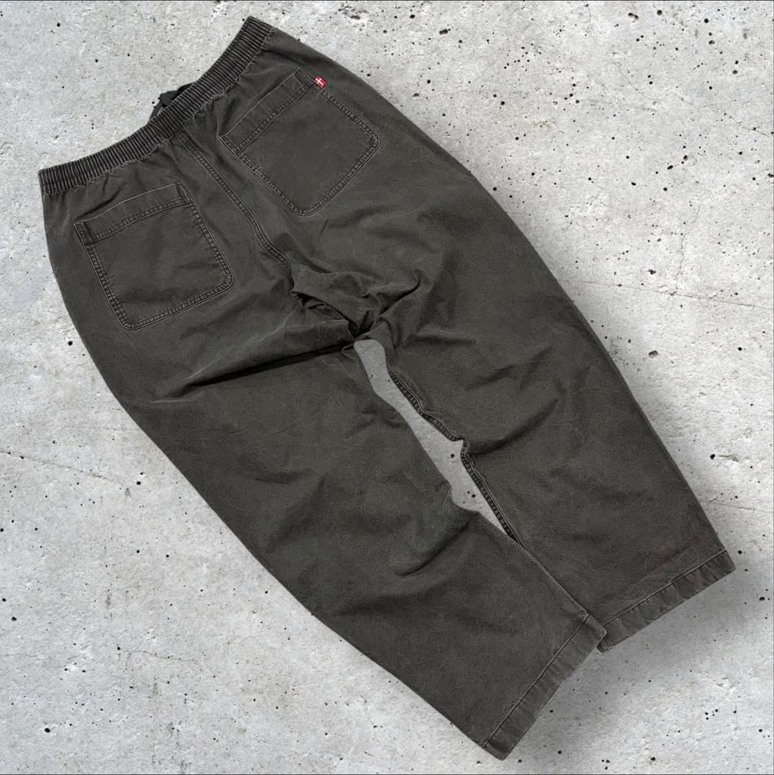 [XL] 노르디스크 코튼 워싱 카키색 면바지 B427 상품이미지2