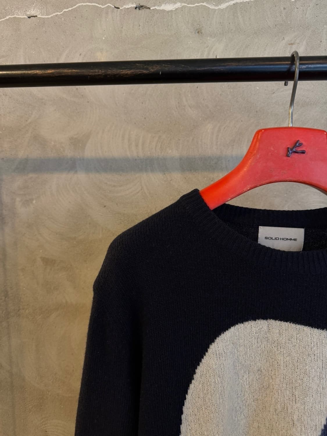 솔리드옴므 그래픽 니트 100 상품이미지2