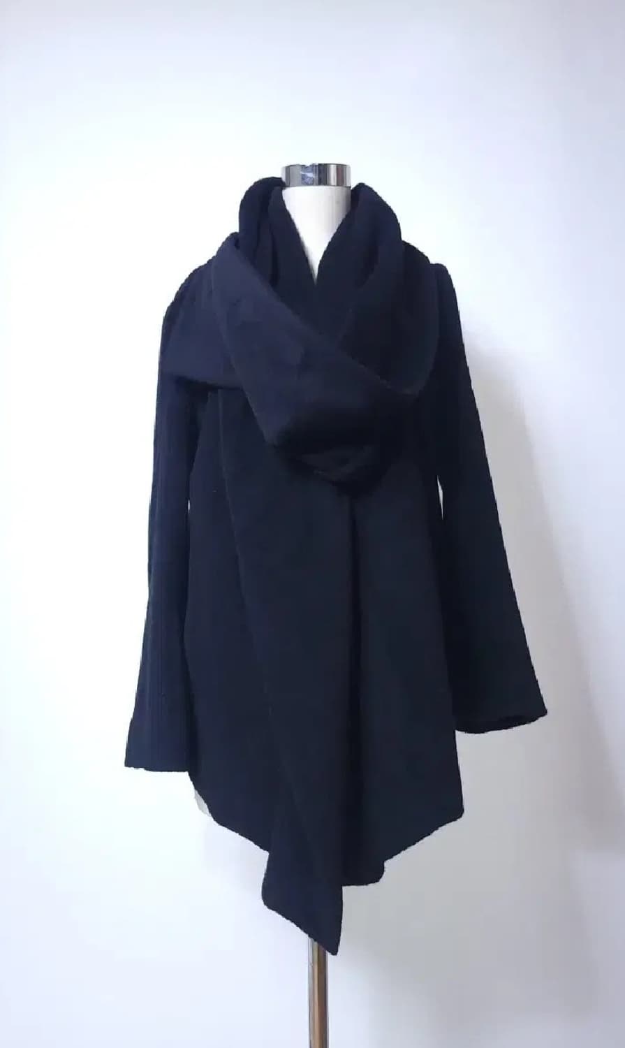 한섬 타임 언밸런스 머플러 울코트 S사이즈 상품이미지1