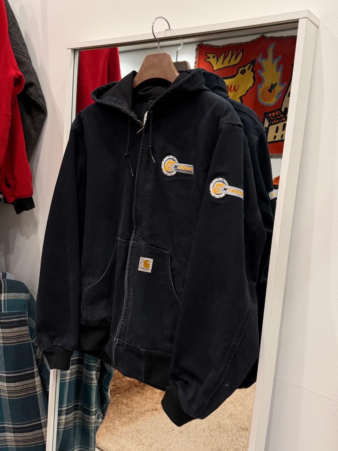 Carhartt 칼하트 덕 액티브 써멀 페이딩 후드 워크 자켓 (USA) 상품이미지1