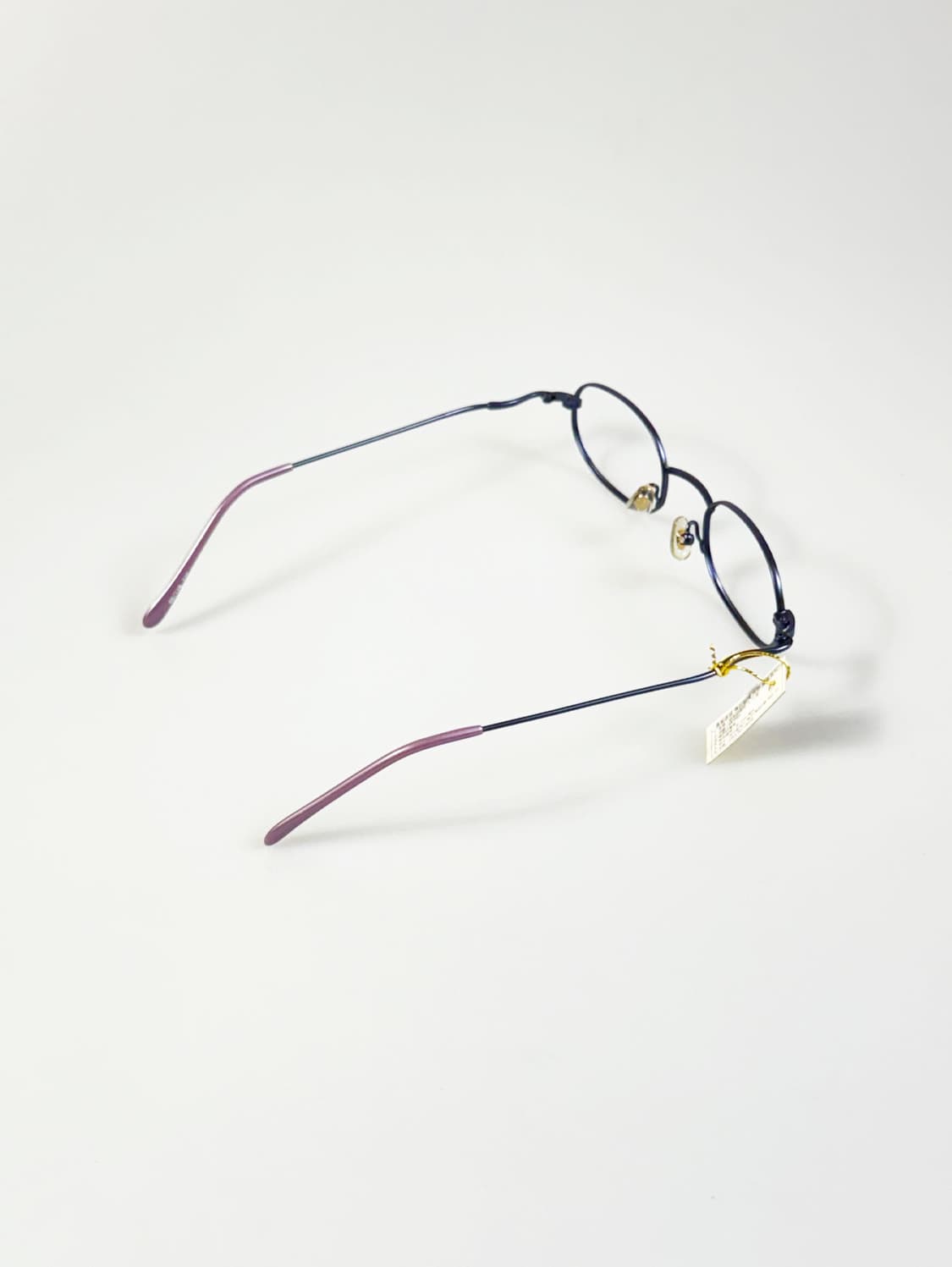 90s FEEL 블루 메탈 슬림 스퀘어 빈티지 안경 상품이미지4