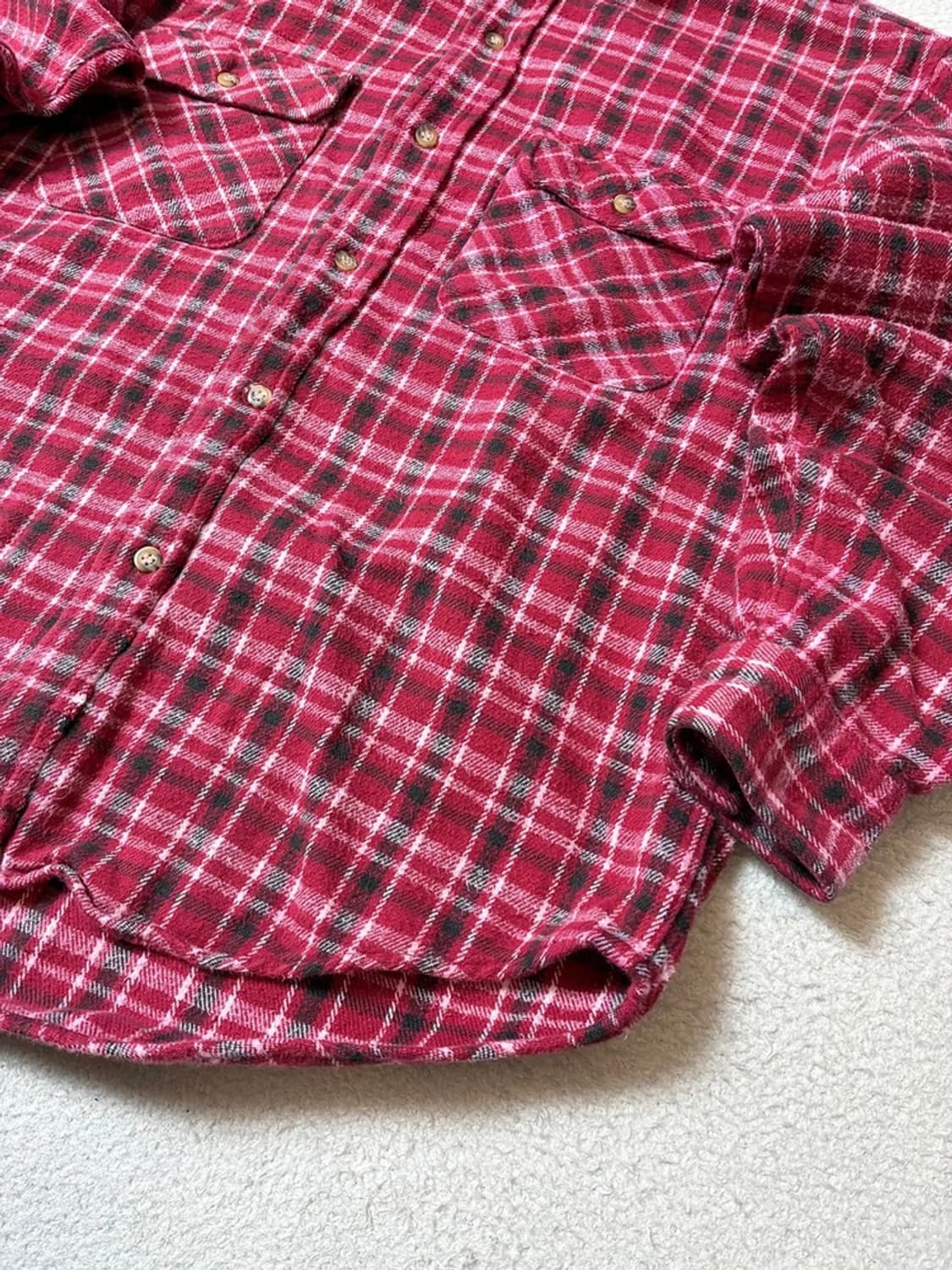 레이디 랭글러 90's 재팬 더블 포켓 체크 남방 PN7879 상품이미지3