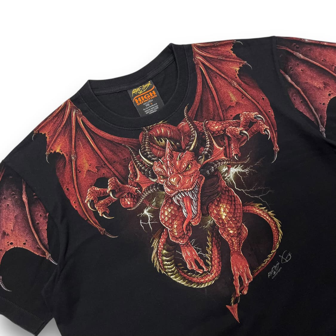 Rock Chang Red Dragon T-shirt 상품이미지3