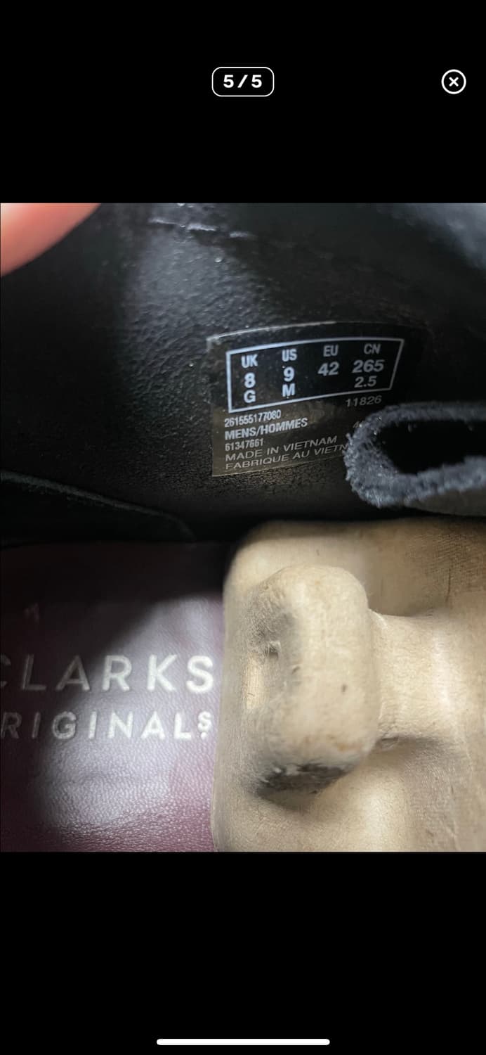 클락스 왈라비 블랙 265 상품이미지5