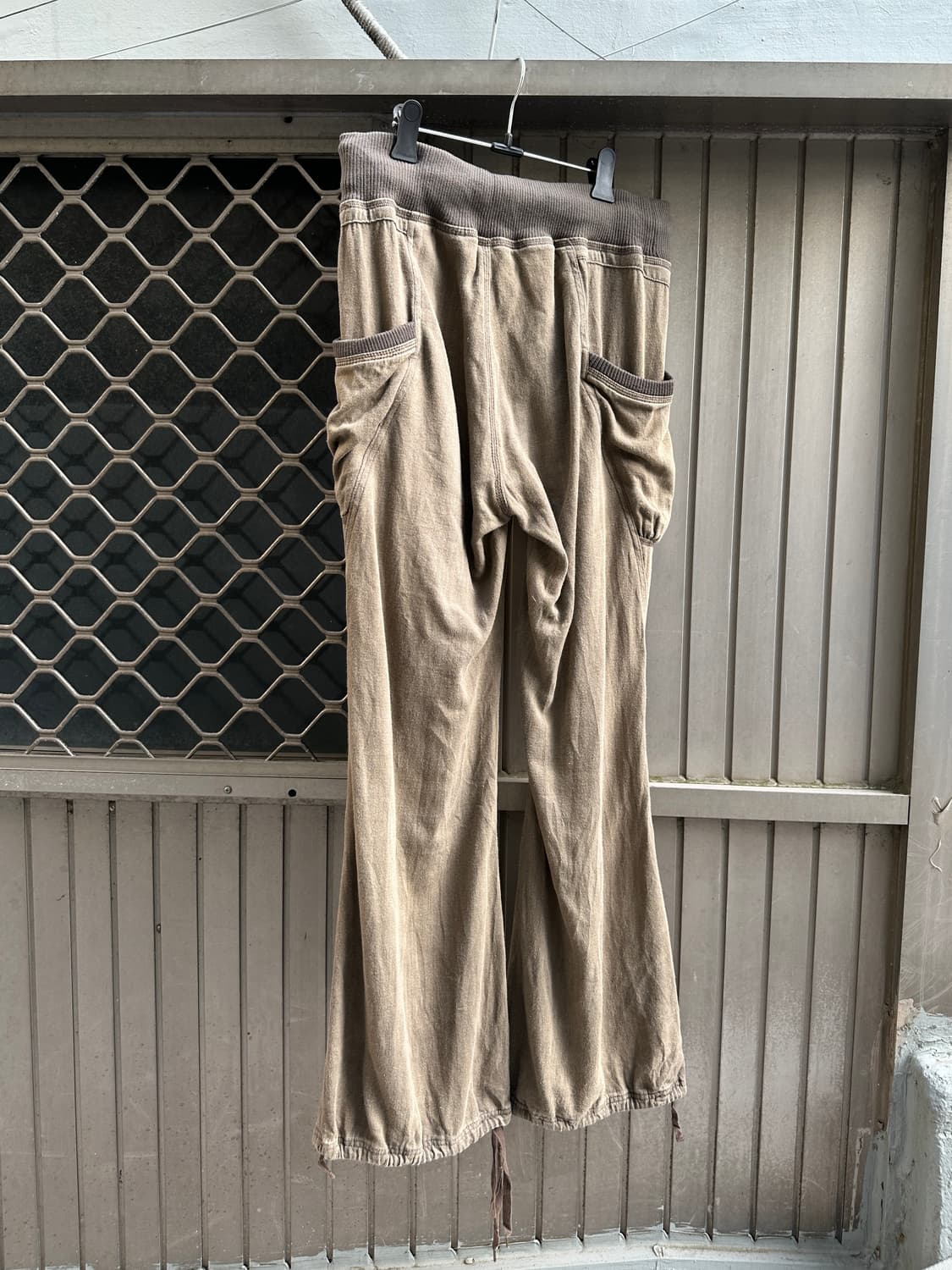 Vintage brown drawstring flare pants   상품이미지10