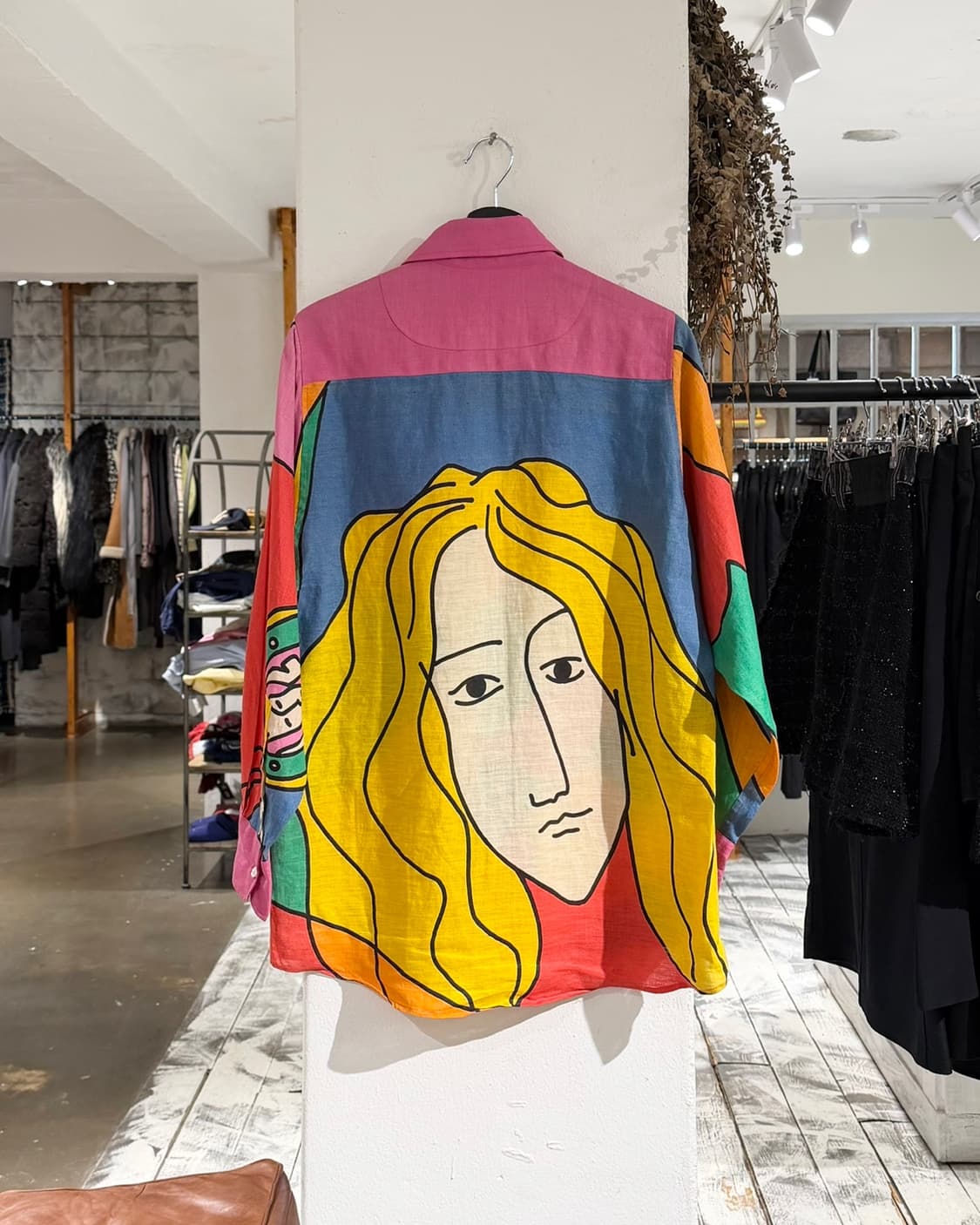 쟝 샤를르 드 카스텔바작 린넨 팝아트 패턴 셔츠 상품이미지6