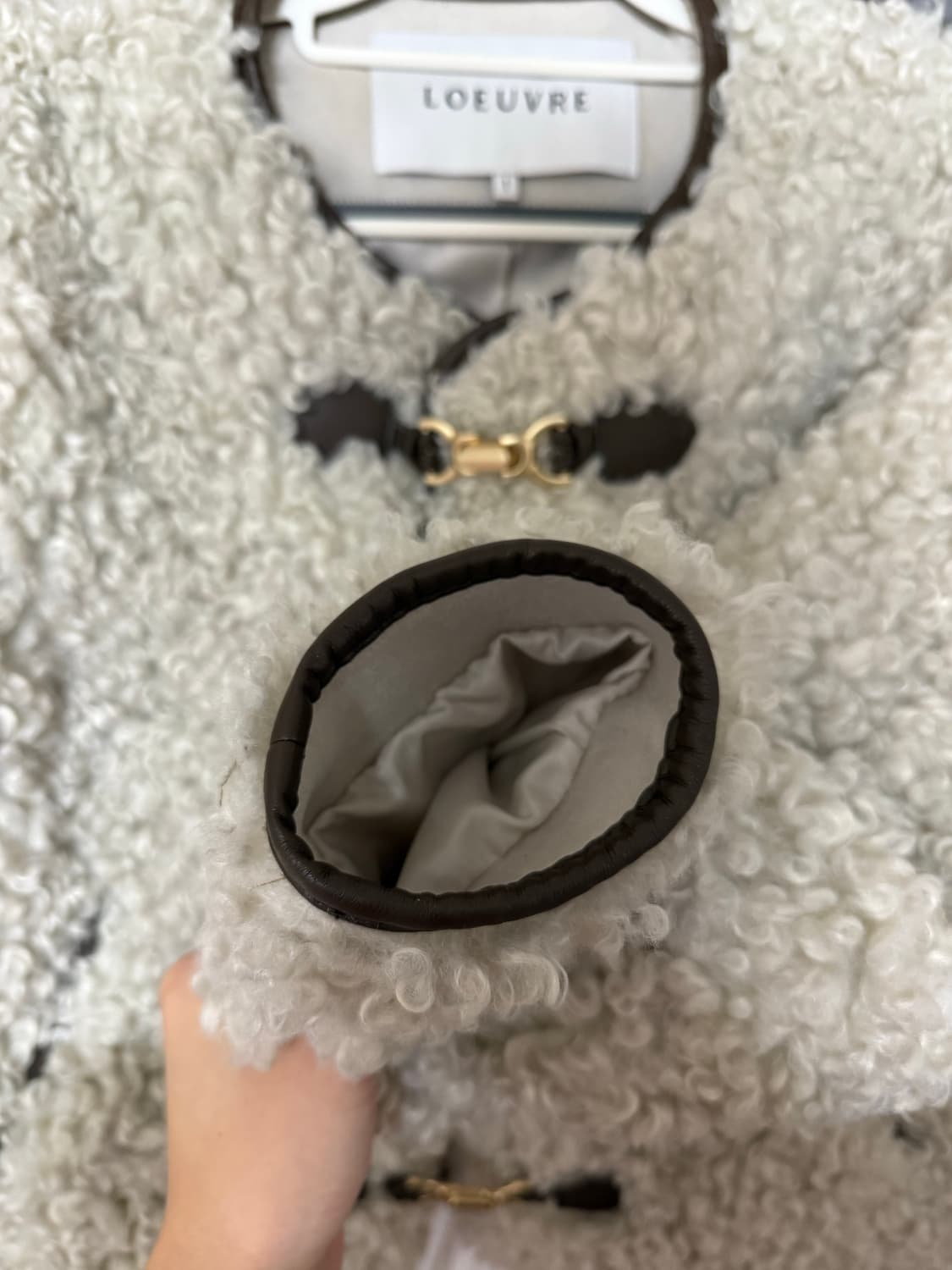 루에브르 토글 포인트 퍼 자켓 S사이즈 상품이미지6