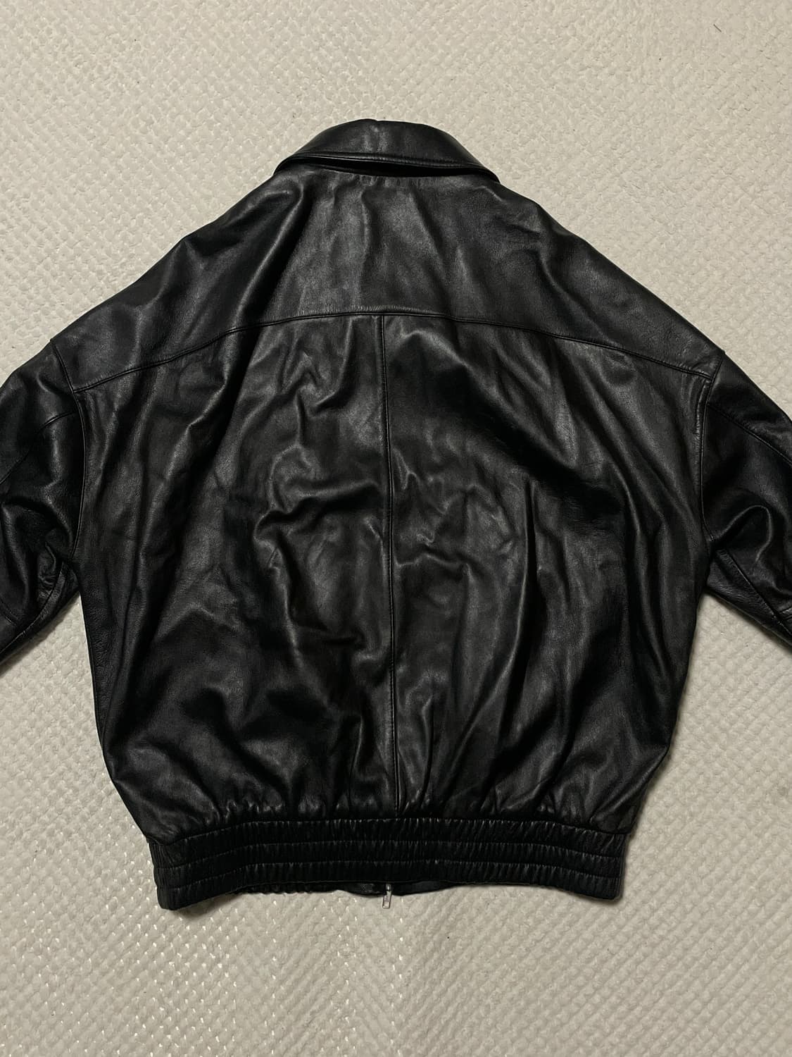 DOFFJASON 도프제이슨 오버핏 램스킨 양가죽 봄버 레더 자켓 상품이미지4