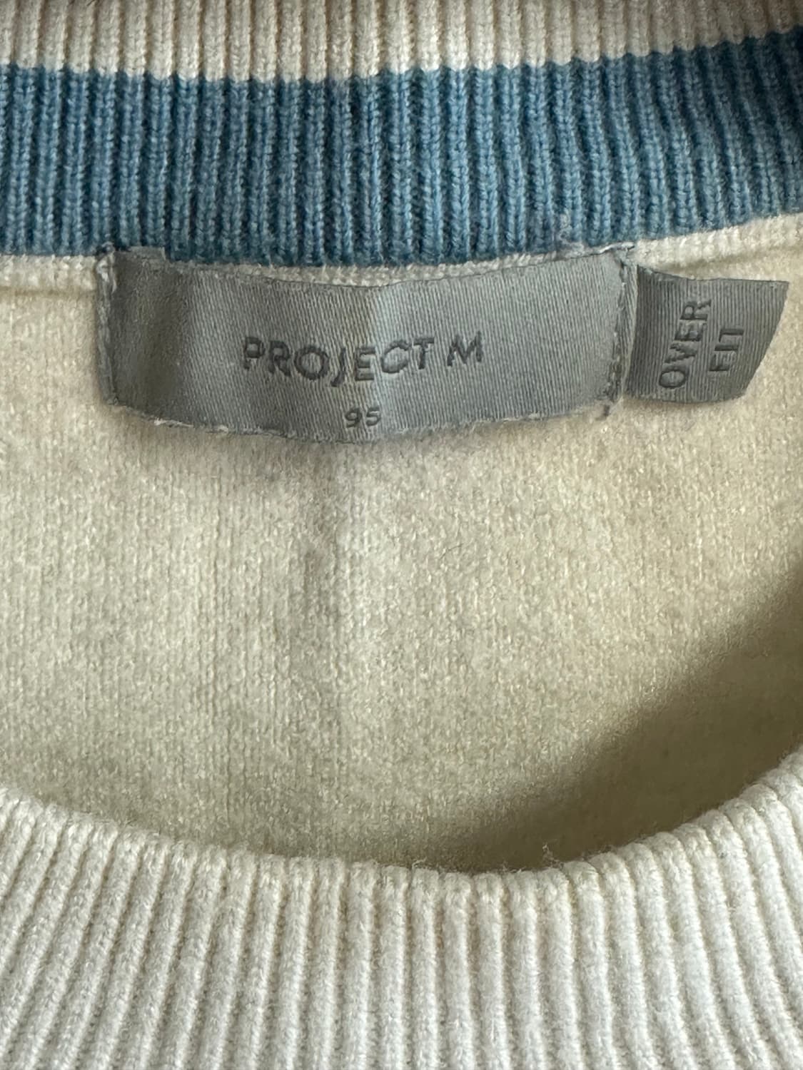 프로젝트엠 PROJECT M 아이보리 맨투맨 상품이미지3