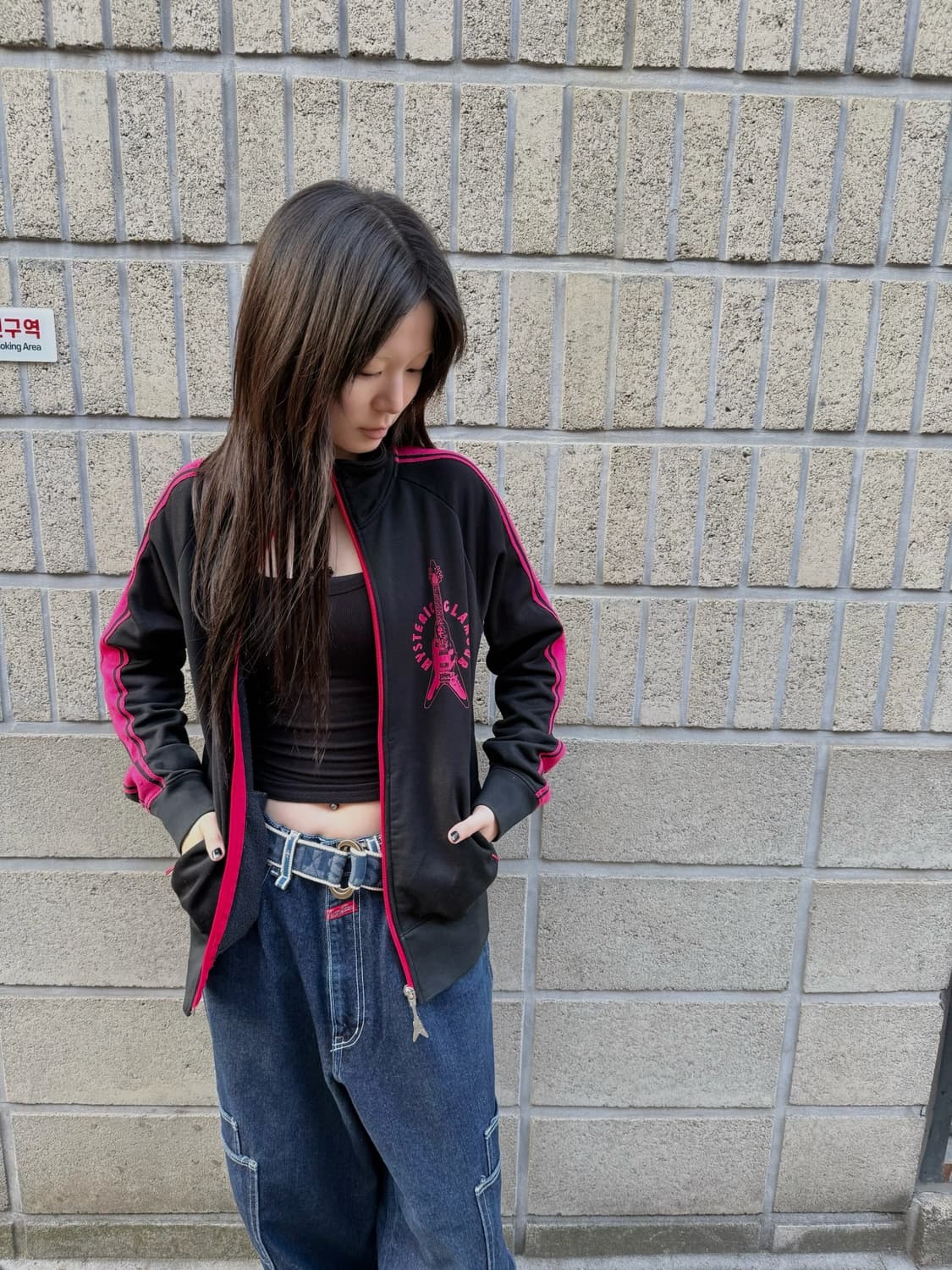 히스테릭 글래머 기타 지퍼 히스걸 집업 상품이미지3