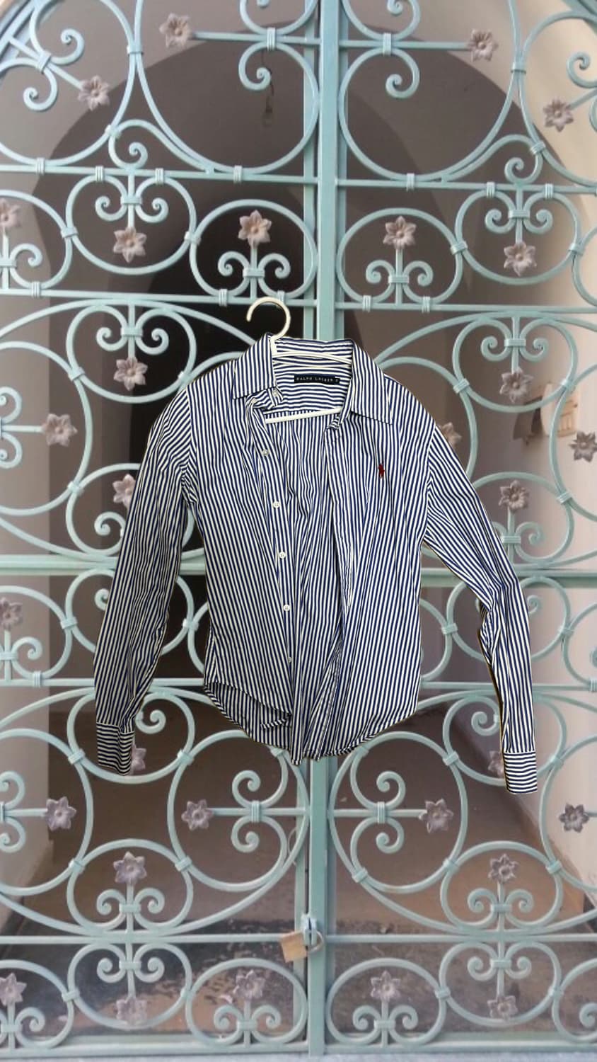 랄프 로렌 파란 줄무늬 셔츠 상품이미지1