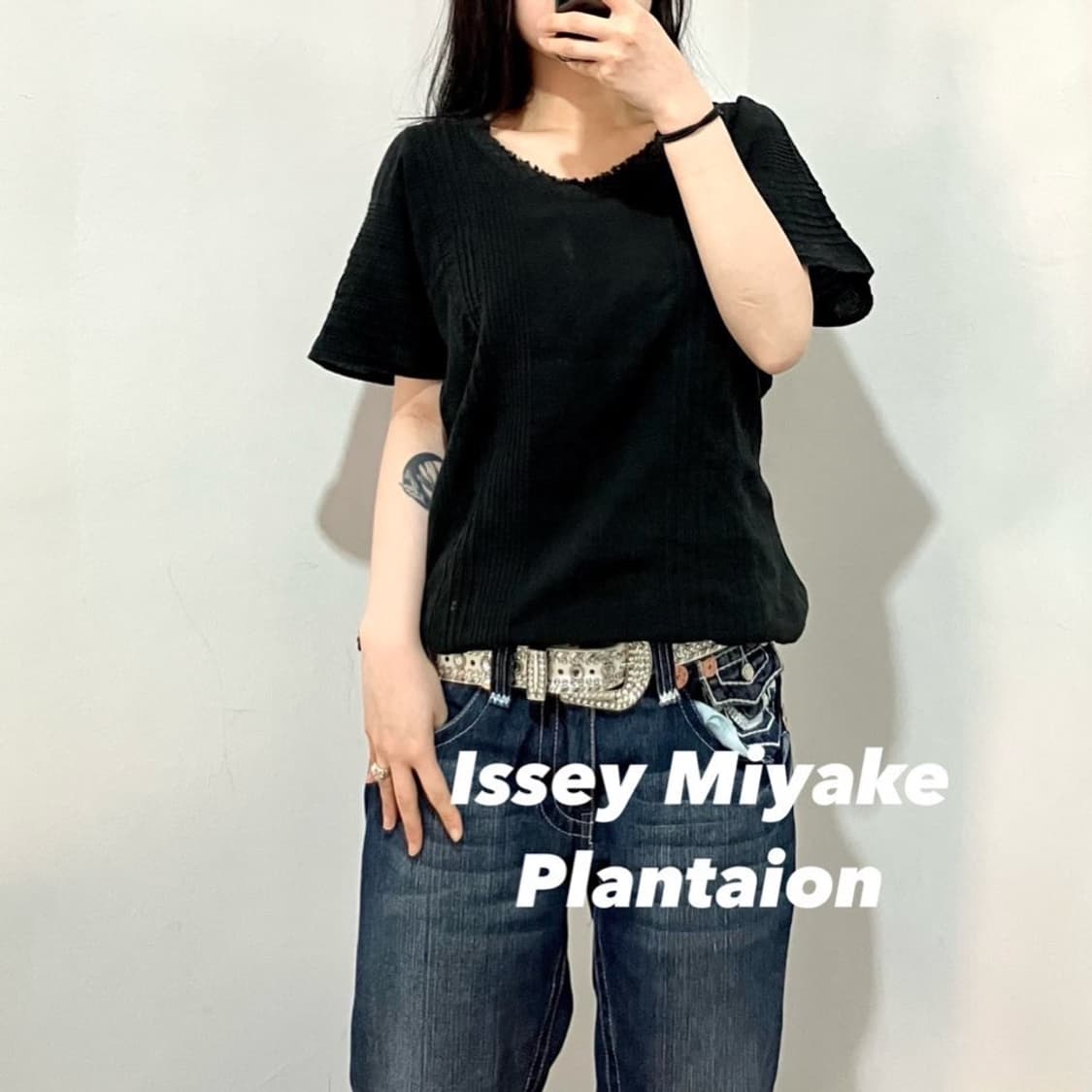 이세이미야케 플랜테이션 린넨 반팔티 상품이미지1