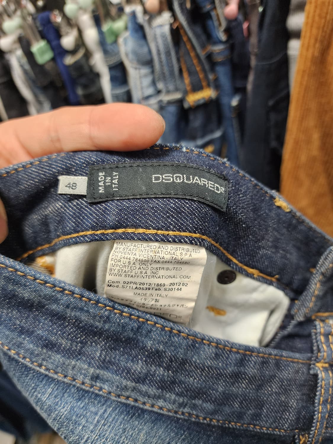 Dsquared2 디스퀘어드2 가죽벨티드 데님 청바지  상품이미지6
