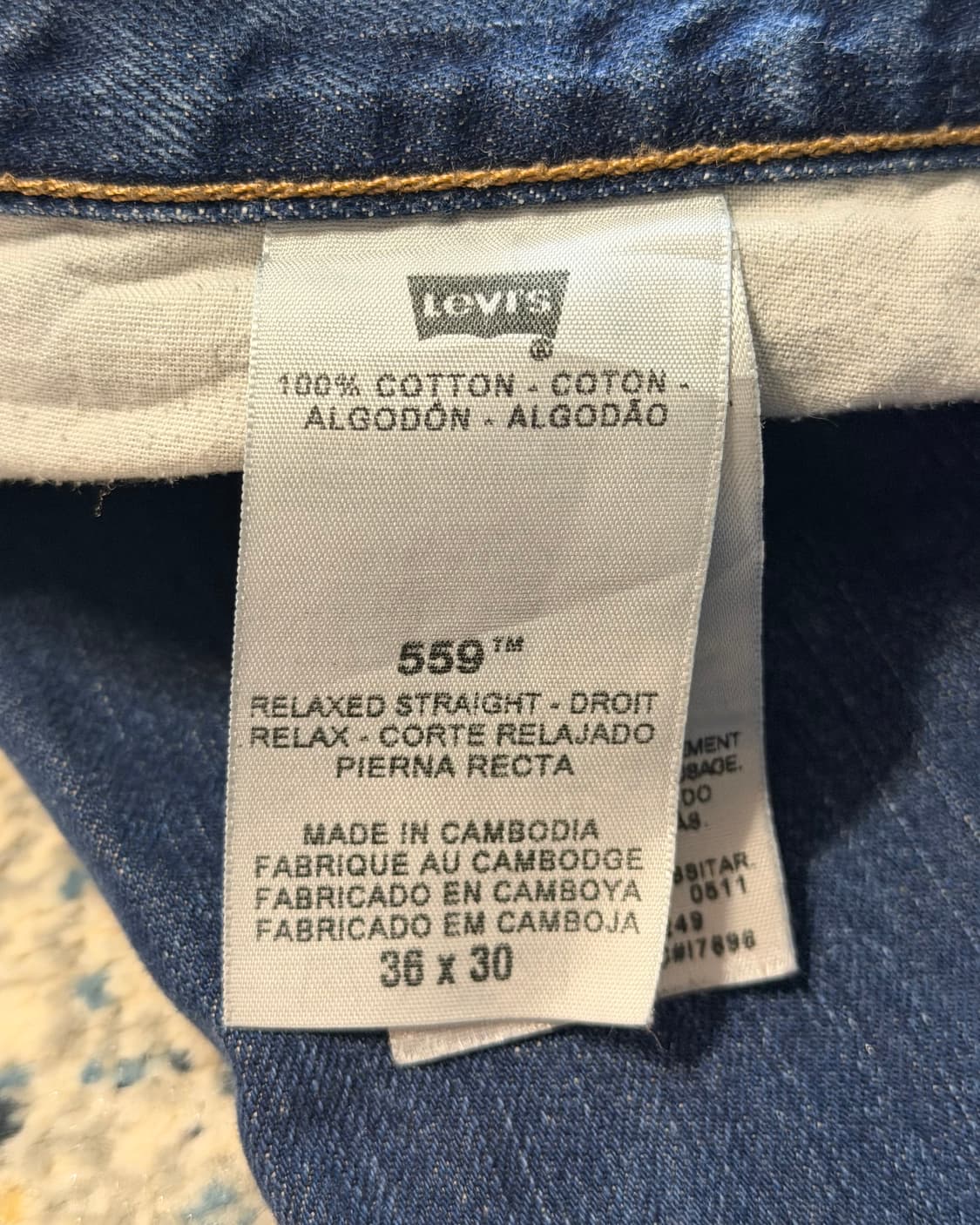 00‘s 리바이스 559 워싱 데님팬츠 [SE-208] 상품이미지10