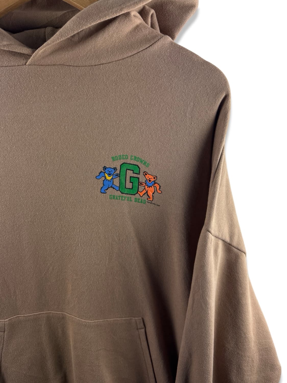 그레이트풀 데드 데드베어 댄싱 브라운 후드티셔츠2315 상품이미지4