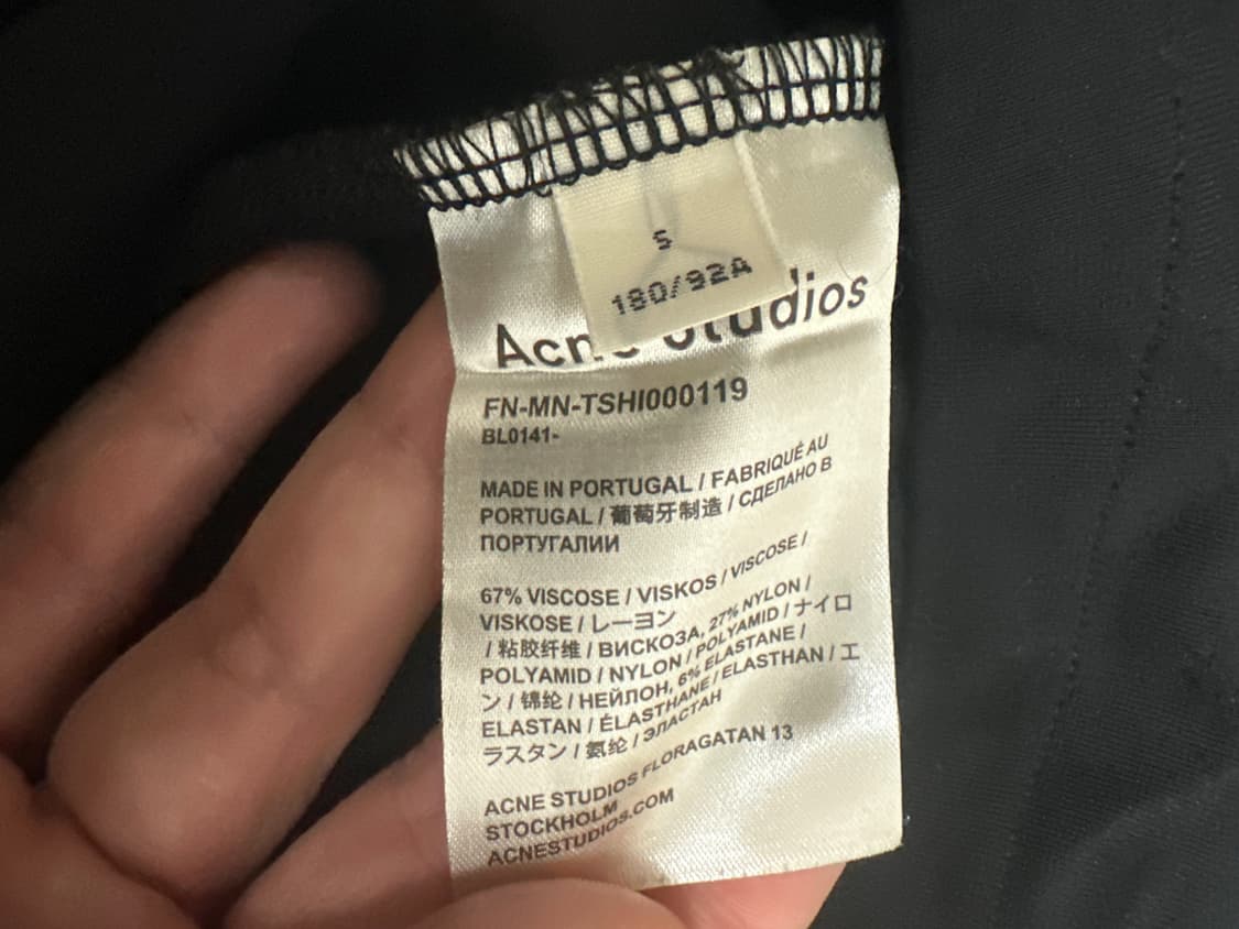 Acne Studios 넥라인 로고 반팔 상품이미지3