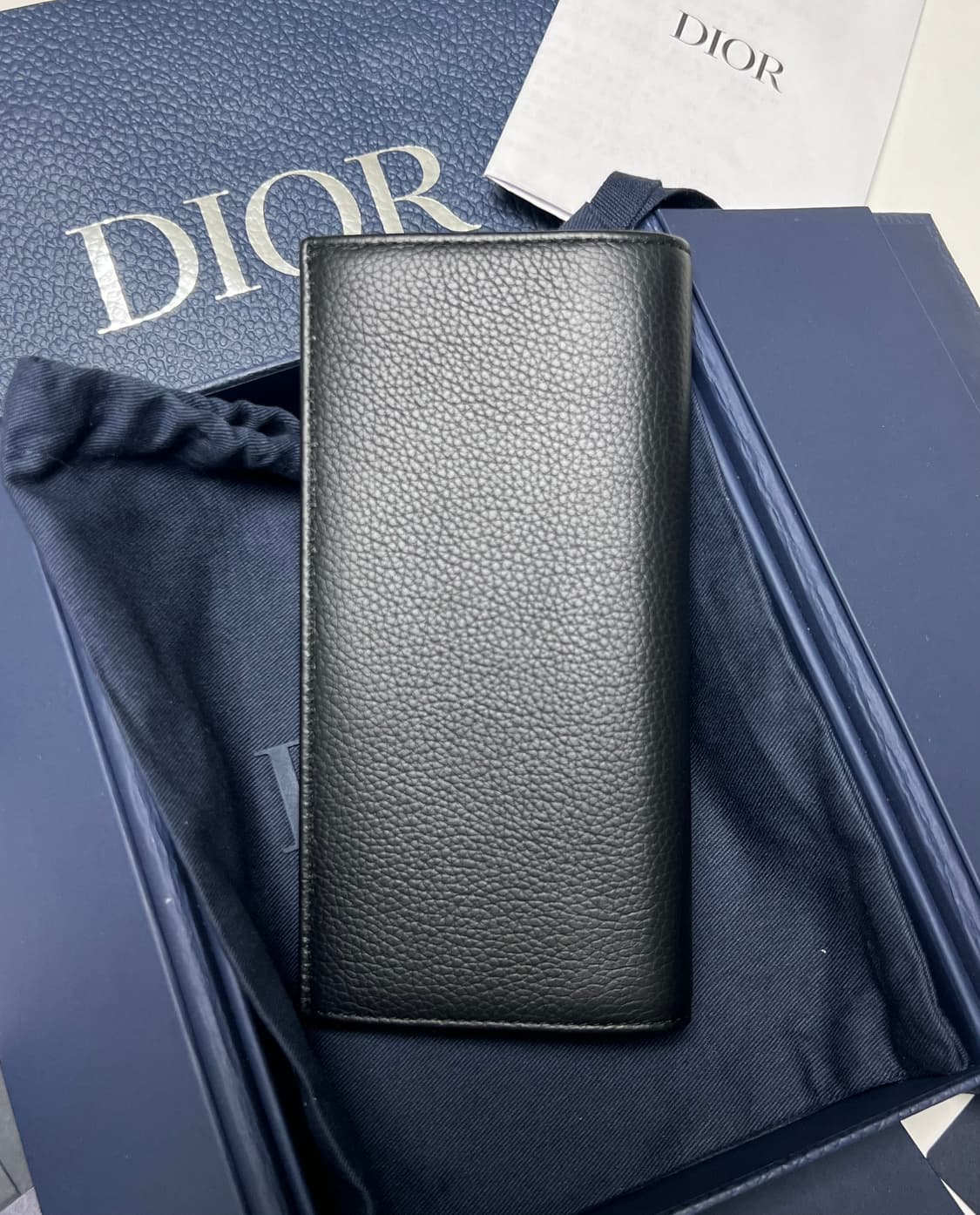 [정품] 신형 / 디올 새들 장지갑 블랙 상품이미지3