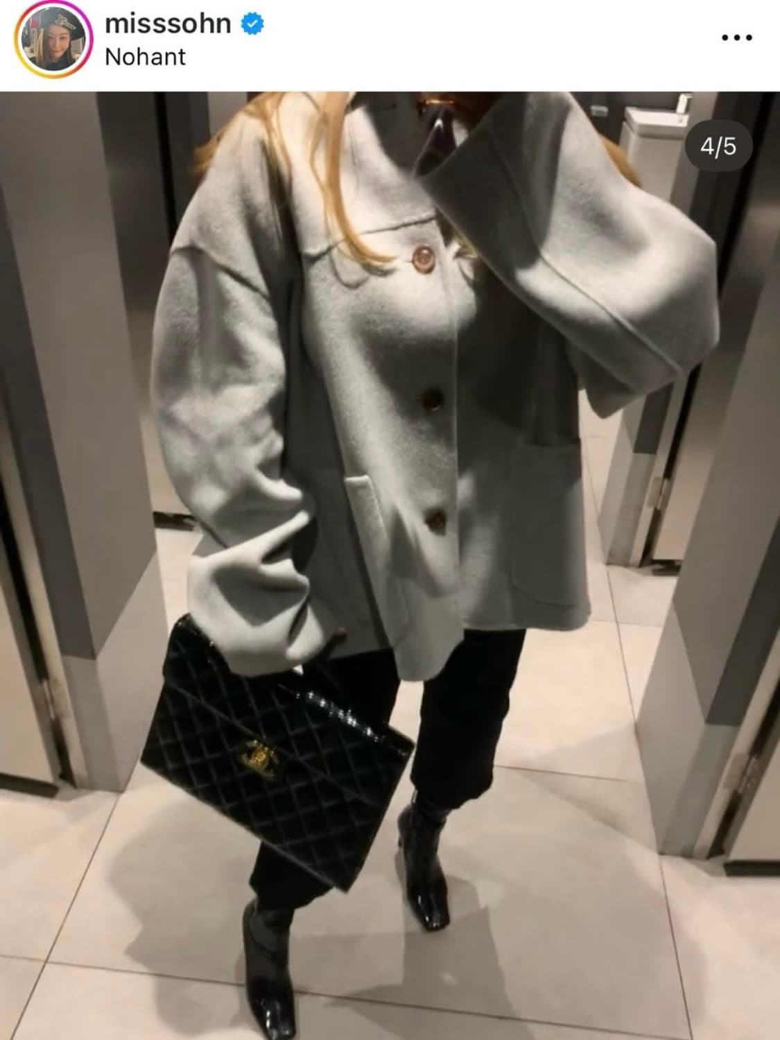 노앙 핸드메이드 오버사이즈 캐시미어 코트 상품이미지9