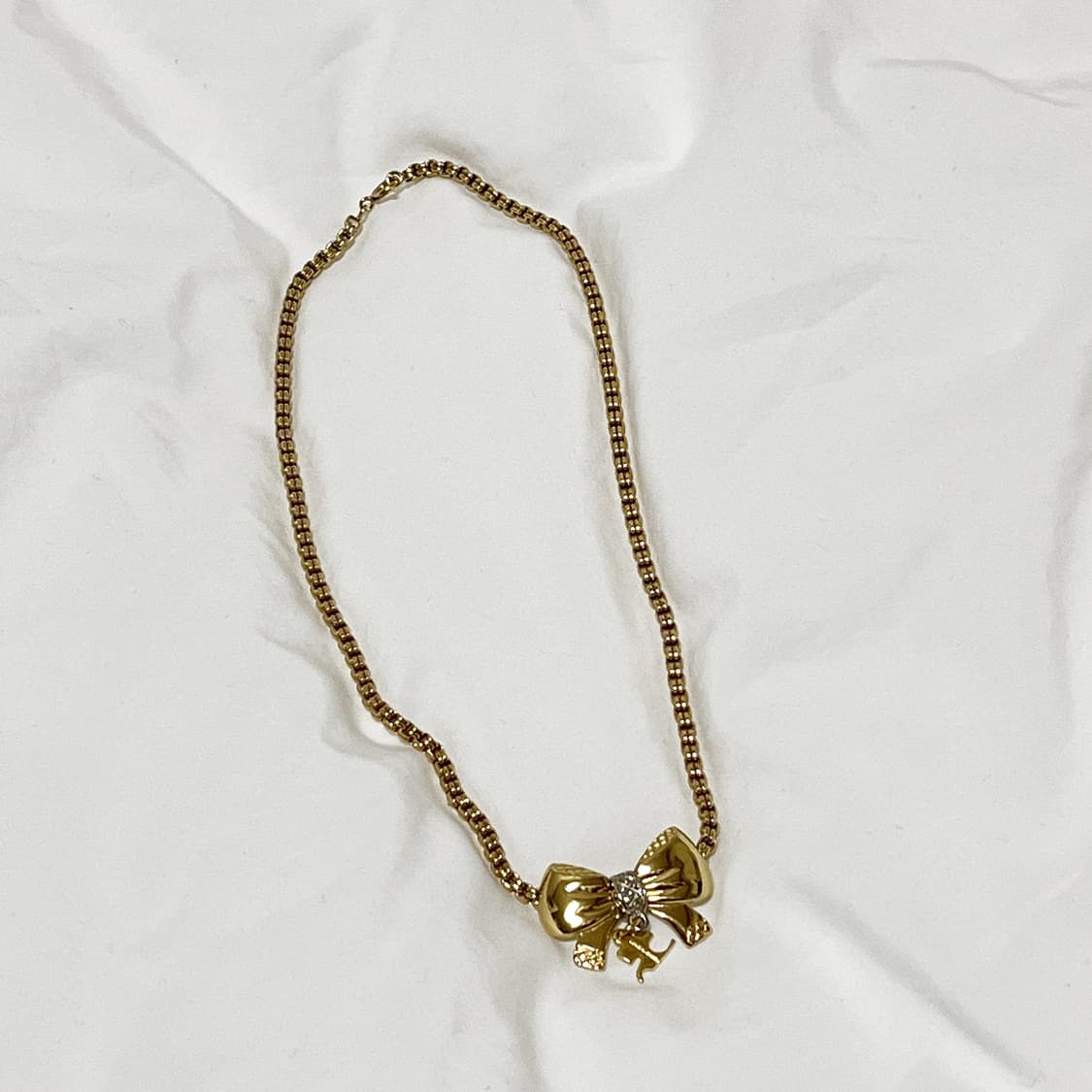 빈티지 ) courreges 쿠레쥬 꾸레쥬 빅리본 목걸이 상품이미지4