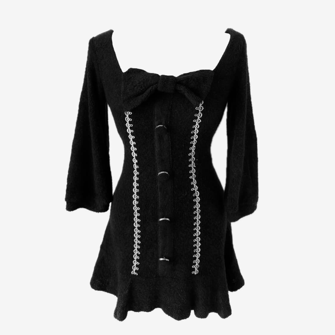 세실맥비 리본 버튼 미니 원피스 /고딕/오네갸루/공겜여주깔/갸루 상품이미지1