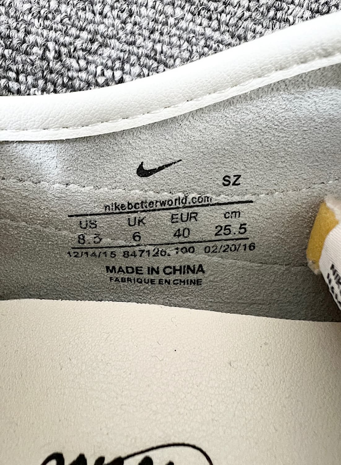 나이키 코르테즈 가죽 255mm 상품이미지6