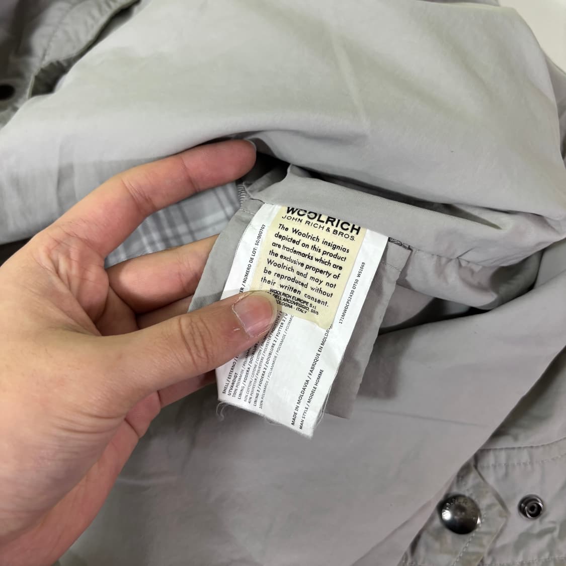 L 울리치 라이트그레이 바람막이 야상자켓 상품이미지7