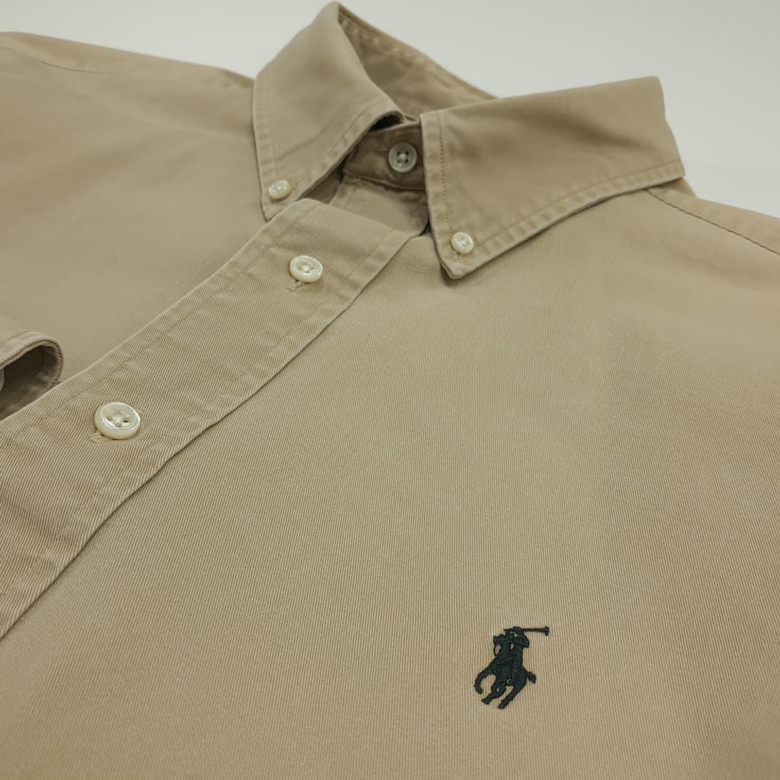 CN919 XL 폴로 랄프로렌 베이지 긴팔 셔츠 남방 상품이미지5