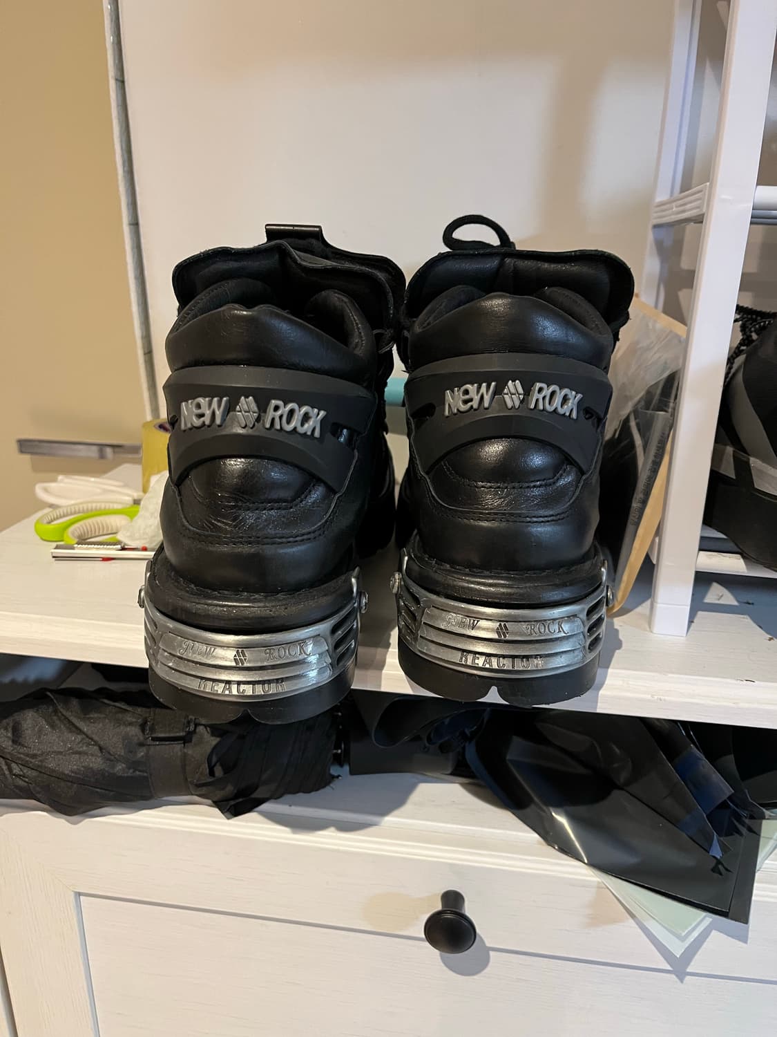 뉴락 스파이크 플랫폼 레더 부츠 43 상품이미지3