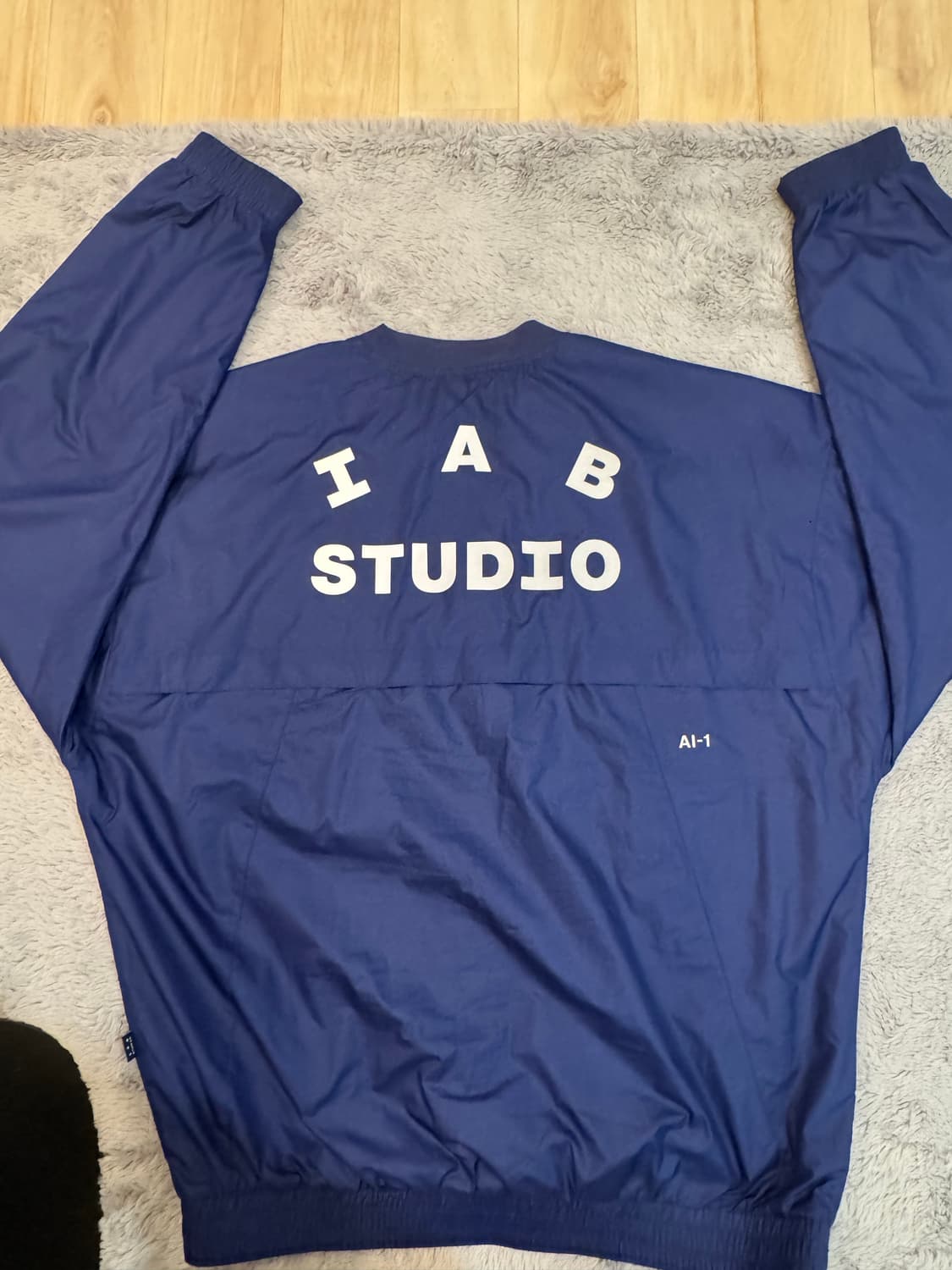 iab X 아식스 네이비 우븐 셔츠 상품이미지2