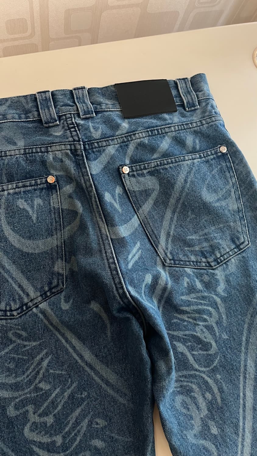 GmbH-Fatin Denim Trousers Indigo print 상품이미지5