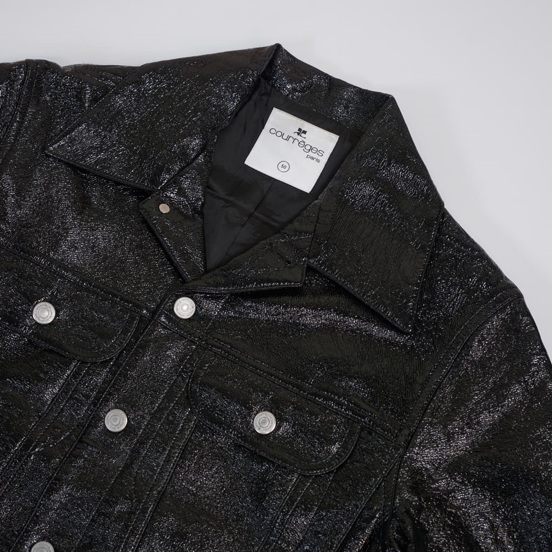 꾸레쥬 바이닐 트러커 자켓 상품이미지7