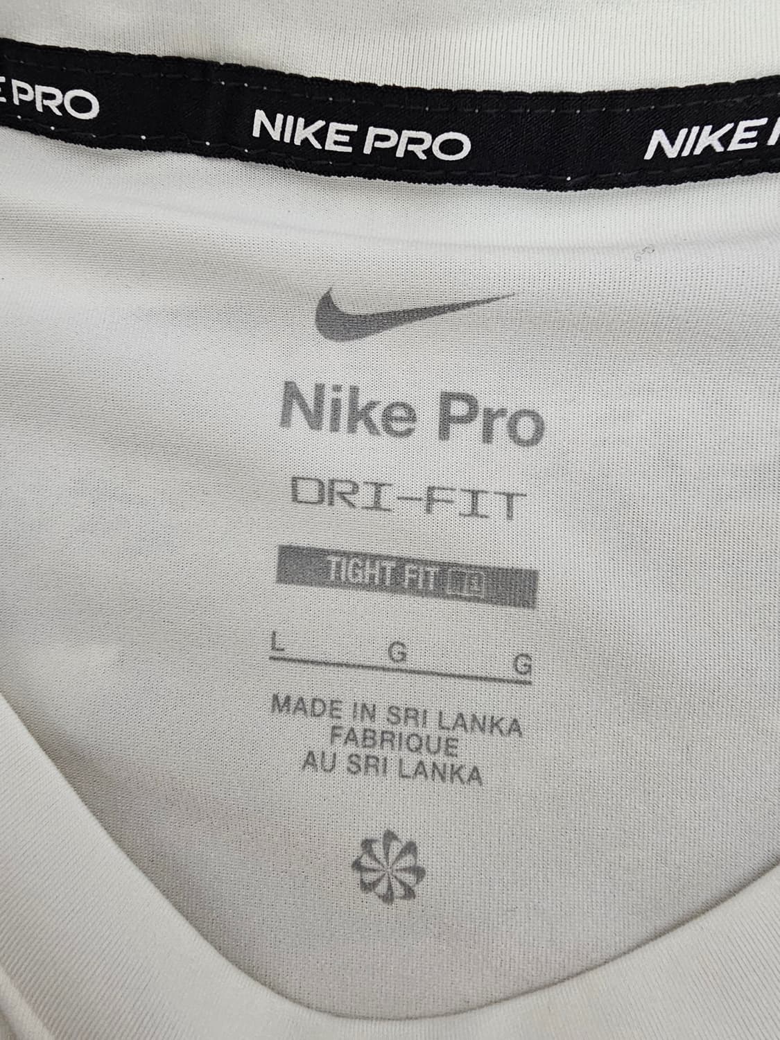 나이키 프로 긴팔 화이트 드라이핏 L 25년신상 상품이미지3