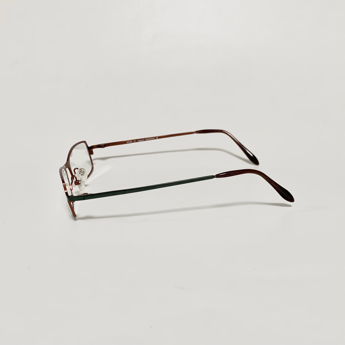 943 빈티지안경 그린 데드스탁  슬림 사각 메탈 안경테 상품이미지3