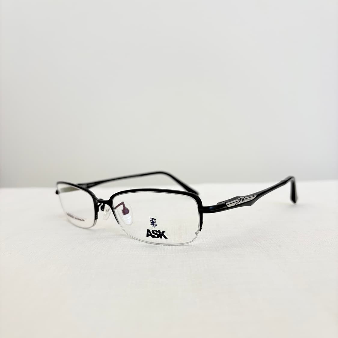 Ask 사각 반무테 빈티지 안경 상품이미지2