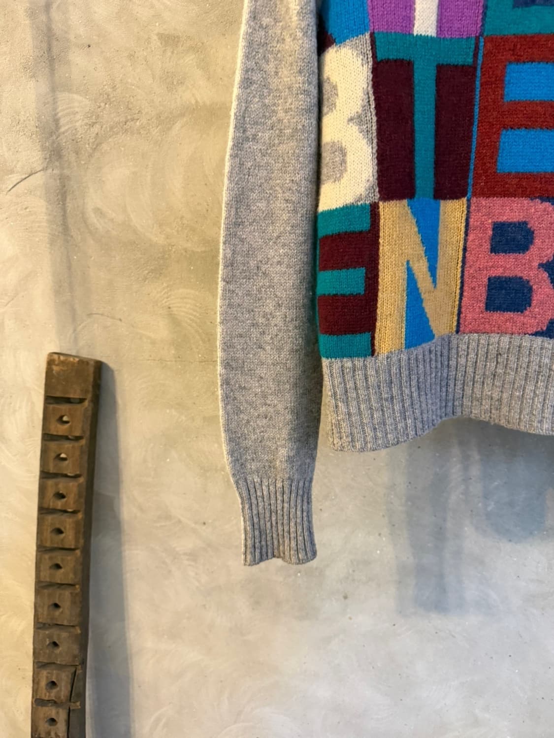 베네통 그래픽 니트 55~66 상품이미지5