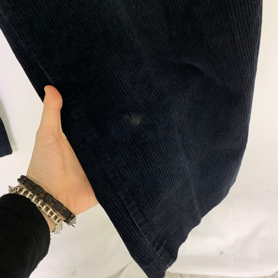 Schott 쇼트 다크 네이비 코듀로이 카펜터 팬츠 와이드 바지 33인치 상품이미지4