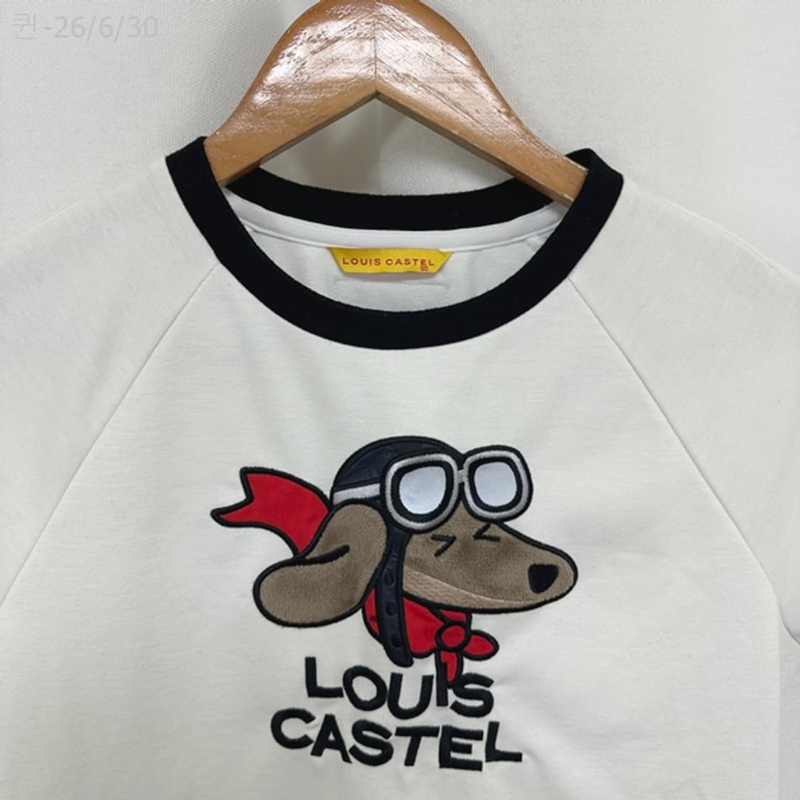 루이까스텔 여자 골프 스판 반팔티 화이트 90 상품이미지2