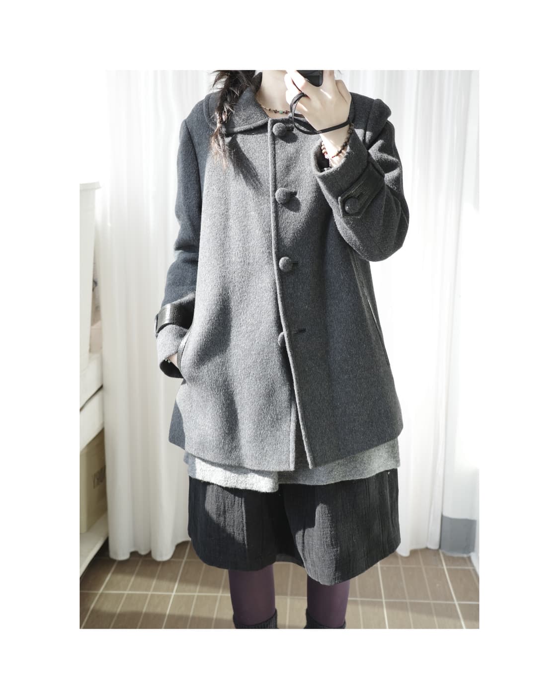 Round charcoal jacket 상품이미지2