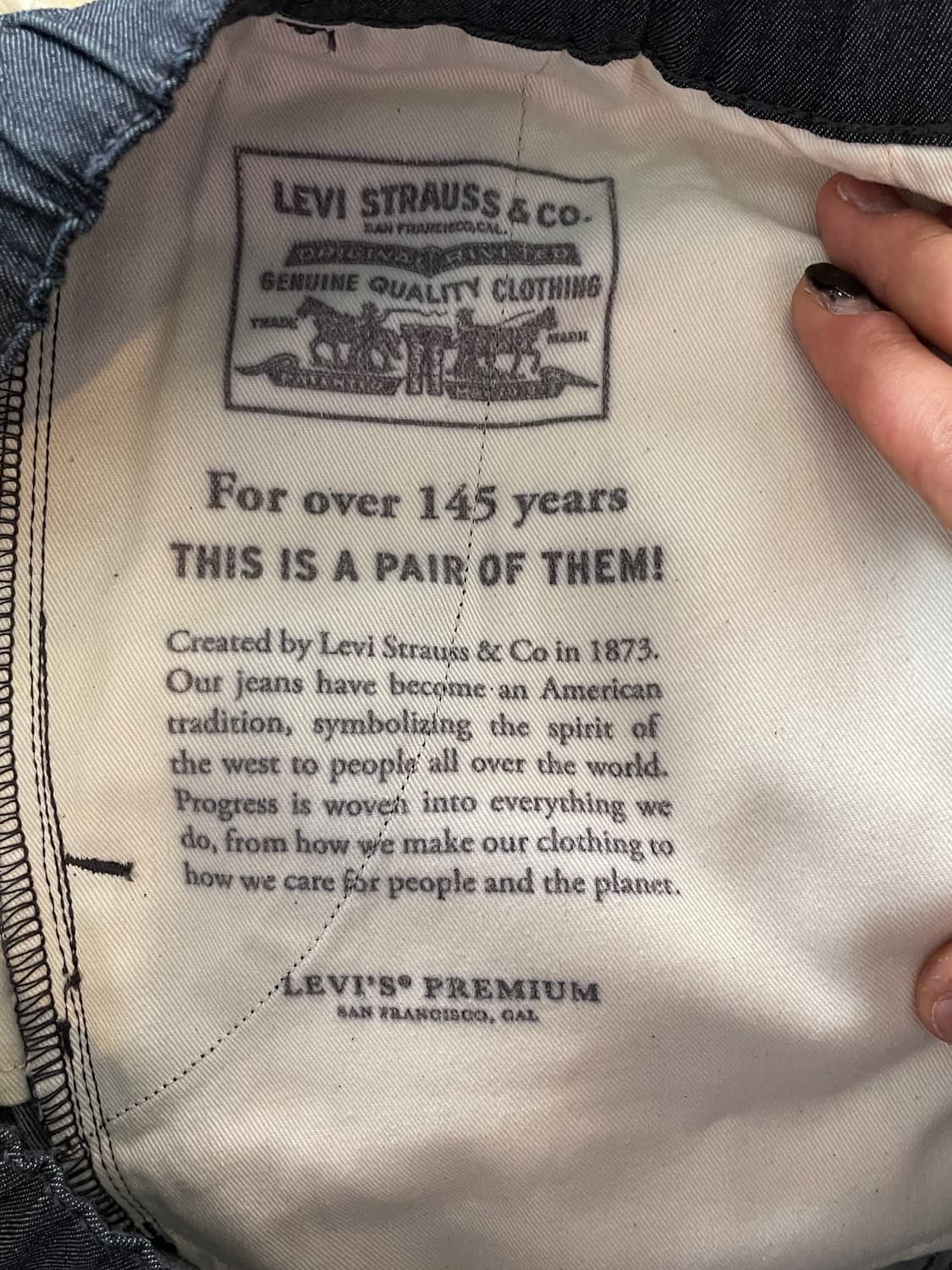 리바이스 프리미엄 이지 기먼트 다이팬츠 바지 상품이미지5