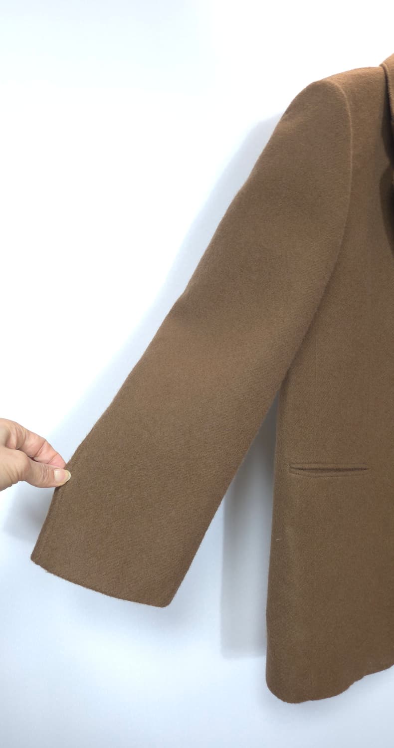 한섬 시스템 2022 이태리 울 브랜드 카멜 싱글 자켓 M 사이즈 상품이미지4