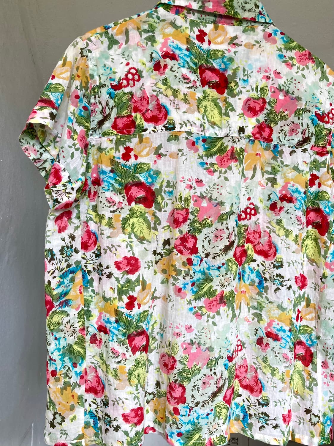 플로럴 웨스턴 거즈 코튼 셔츠 상품이미지6