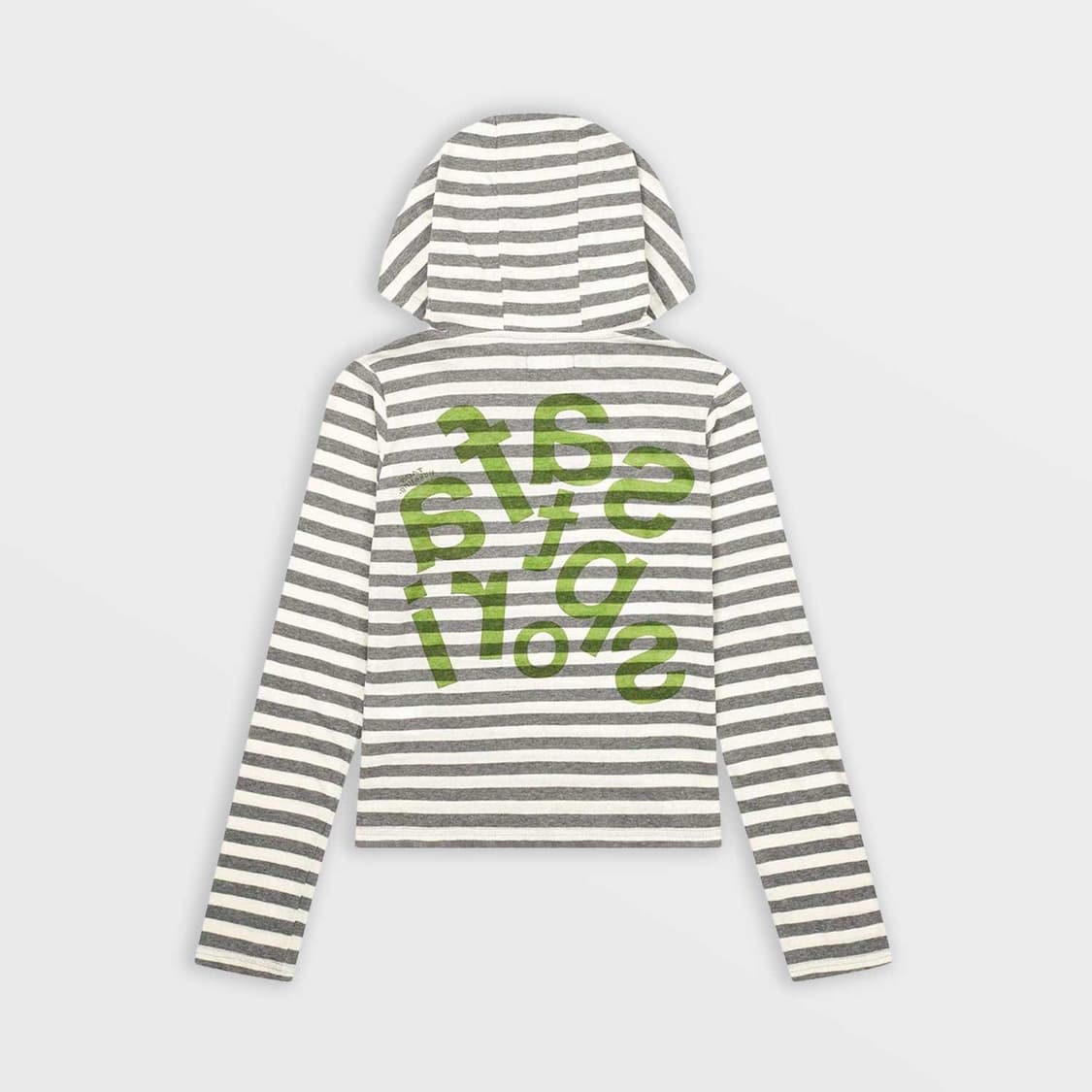 1/2 Ticketing Stripe Border Hoodie 상품이미지2