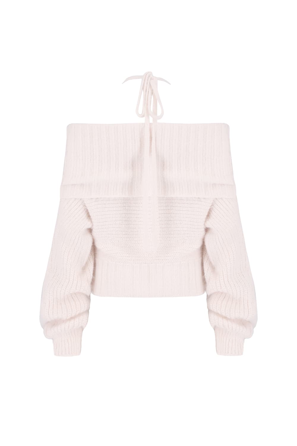 택O) 클리시어 코프 팔레트 오프숄더 리본 니트 핑크 상품이미지3