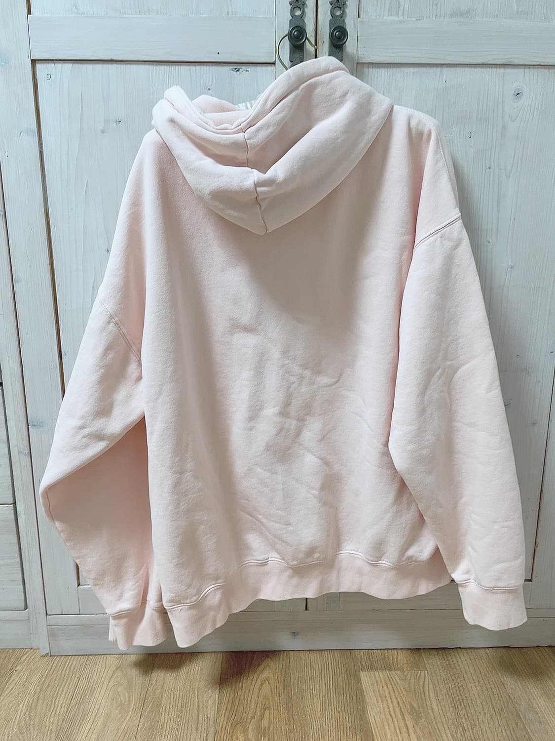 브랜디멜빌 연핑크 크리스티 오버사이즈 후드 집업 상품이미지2