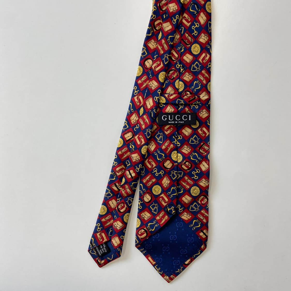 구찌(GUCCI)  영문모노그램 명품 정품 넥타이 상품이미지2