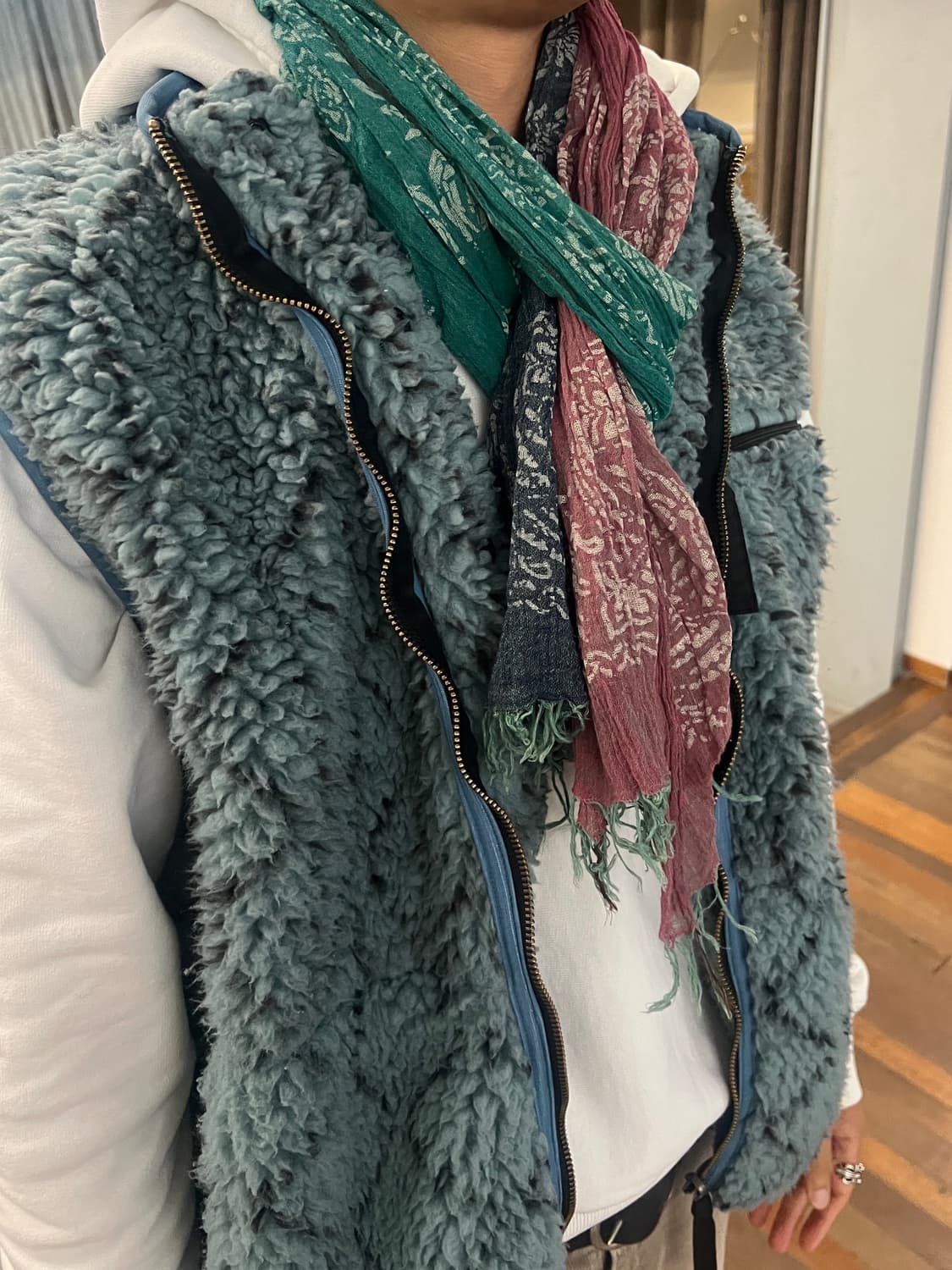 KAPITAL-ETHNIC PATTERN SCARF 상품이미지2